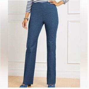 Talbots Portland Trouser | Faux Denim‎ Blue | Petite 12 (12P)
